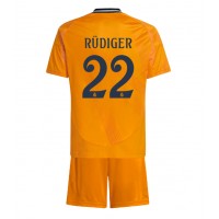 Real Madrid Antonio Rudiger #22 Bortatröja Barn 2024-25 Kortärmad (+ Korta byxor)